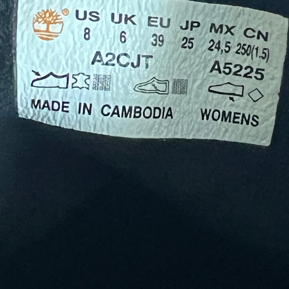 Timberland Kinsley Lug Sole Heeled Ankle Boots Size 8 - Picture 7 of 13